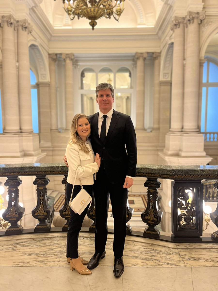 Nieuwjaarsreceptie op 16 januari 2025 in het Koninklijk Paleis te #Brussel met mijn vrouw Marta