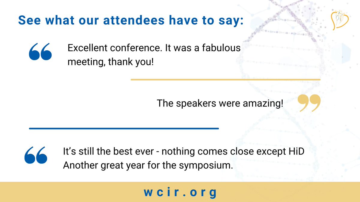WCIRDC's tweet image. The 22nd Annual WCIRDC was a resounding success, attracting 600+ participants from around the globe and garnering rave reviews for its educational content and scientific soundness! A huge thanks to all participants, faculty, & commercial supporters who contributed to #22WCIRDC.