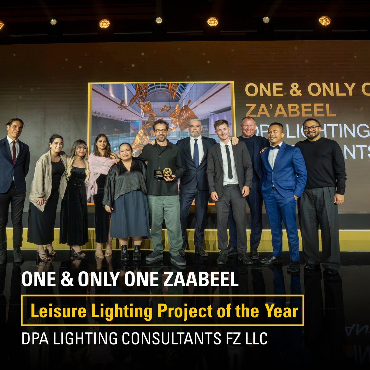 lightbuildingme's tweet image. Congratulations to dpa lighting consultants , for winning the Leisure Lighting Project of the Year award, at the Light Middle East Awards 2025 for their project: One &amp;amp; Only One, Za’abeel.
#lightbuildingME #IntelligentBuildings #SmartLighting #SmartCities #lighting #architecture