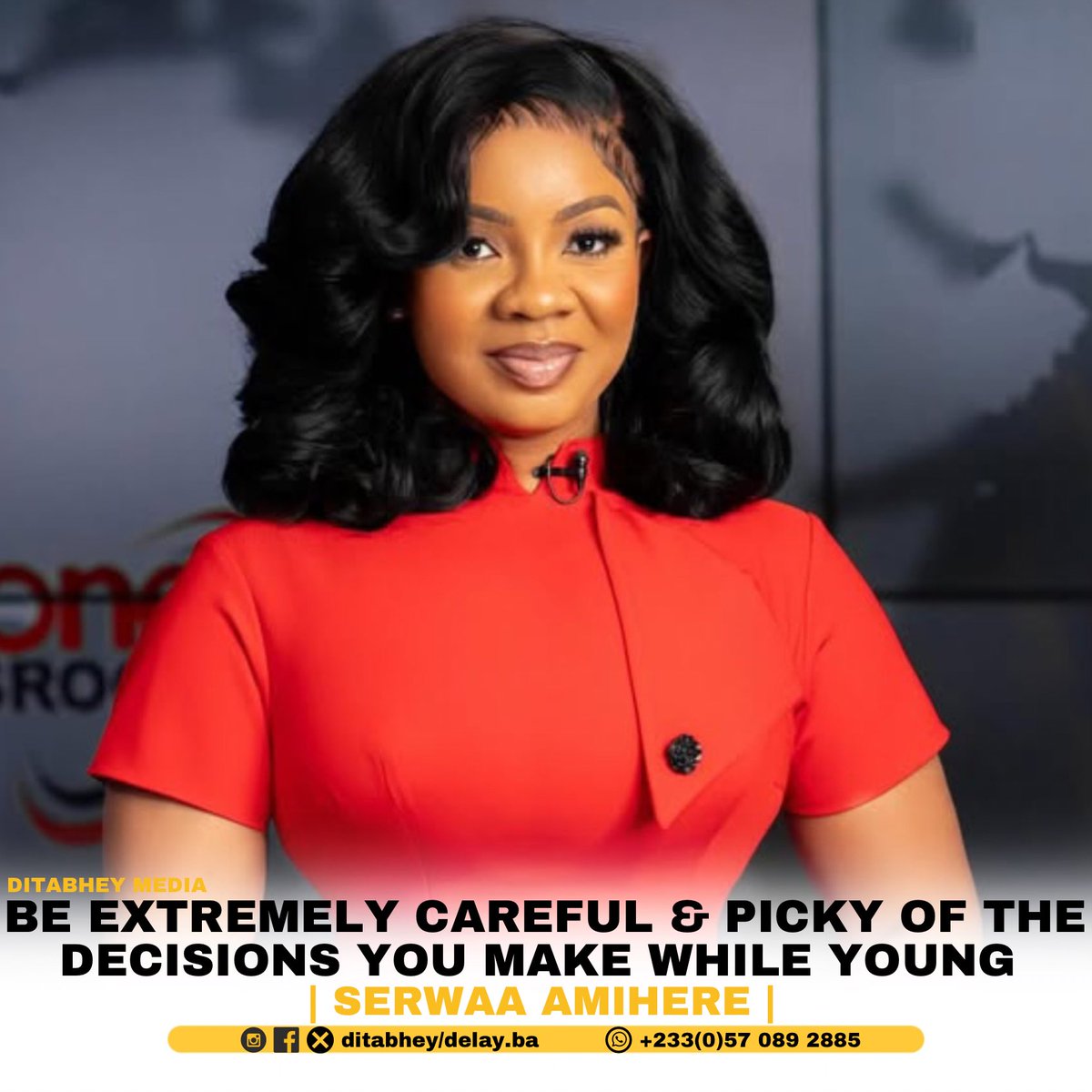 ditabhey's tweet photo. Be Extremely Careful And Picky Of The Decisions You Make While You Are Young - Serwaa Amihere 

| #Southampton #RedEyeByXlimkid #HarunaIddrisu #SammyGyamfi #BBMzansi #SethOsei | https://t.co/YV6nRpczWT