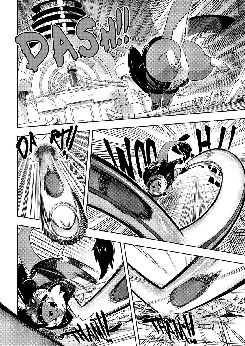 Gillpanda's tweet photo. The battle begins!

Want to see more pages? Currently 5 ahead!       

Support me on Patreon! https://t.co/zX1VMArbXH       

New pages will be posted every Monday and Thursday right here.      

Story &amp; By Gillpanda Red Equinox ©2025   
Gillpanda ©2025 https://t.co/HmoaviCpIm