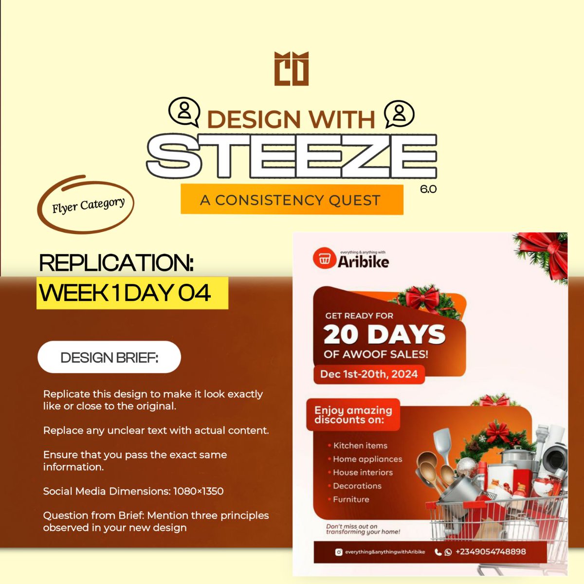 Dammie_lfc's tweet photo. Day 04 done β
οΈ
Today was hectic, I had to rush this π₯Ή
Design brief My Design https://t.co/mLWk09rSIf