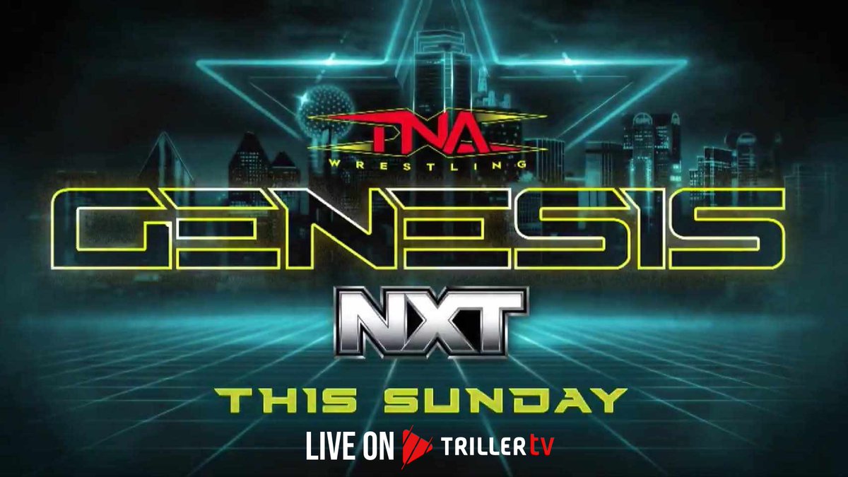WN_Net's tweet photo. 🚨COMPETITION TIME🚨

Thanks to #TrillerTV, we have one code for #TNAGenesis this Sunday.

To enter:

❤️ Like &amp; RT this post.

✅ Follow us &amp; @FiteTV.

🗣️ Comment what #WWENXT star you'd like to see appear.

➡️ Winner announced during #AEWCollision on Saturday. https://t.co/8dIKSoiEuG