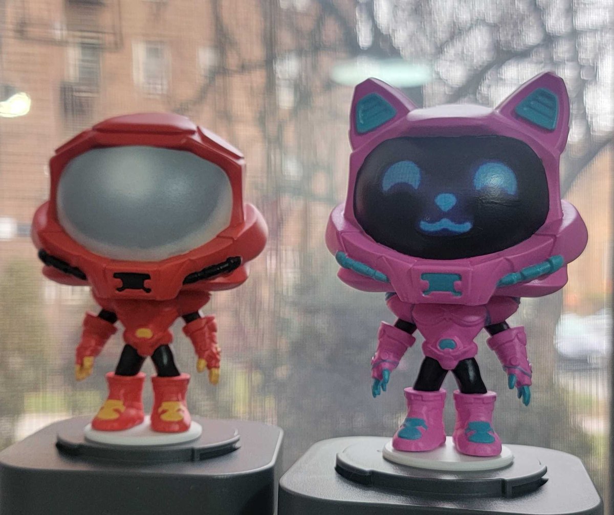 Aren't they just the cutest???

For Cyborg Immortal's early access launch, we created custom Funko Pops of two of our most iconic cyborgs.