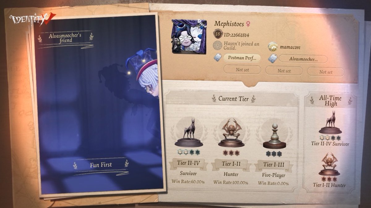 mephistozs's tweet photo. I'm playing Identity V. Fancy a game? https://t.co/9hEWxI9Tx5