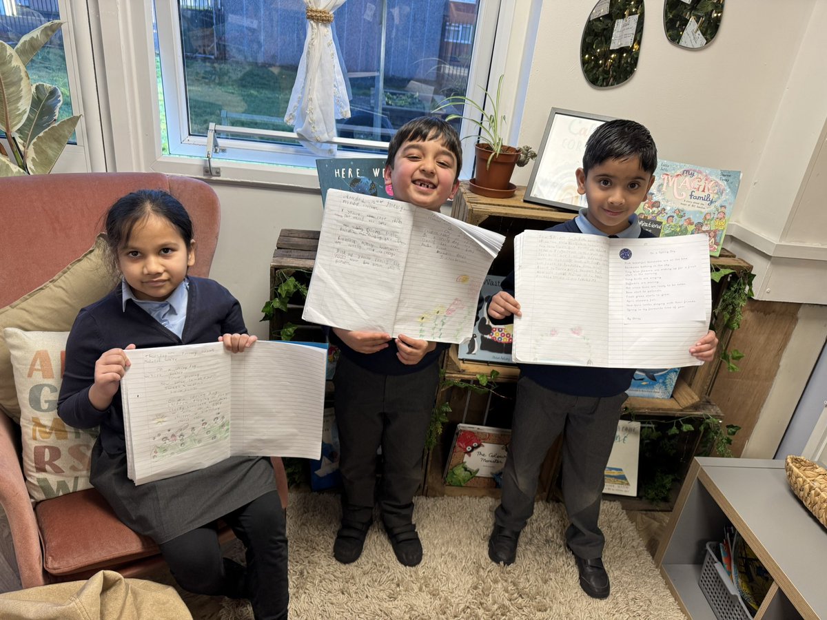 sss_year2's tweet photo. Some examples of our fabulous spring poems written by our year 2’s! #ssswriting https://t.co/eoQSJ1Og9W