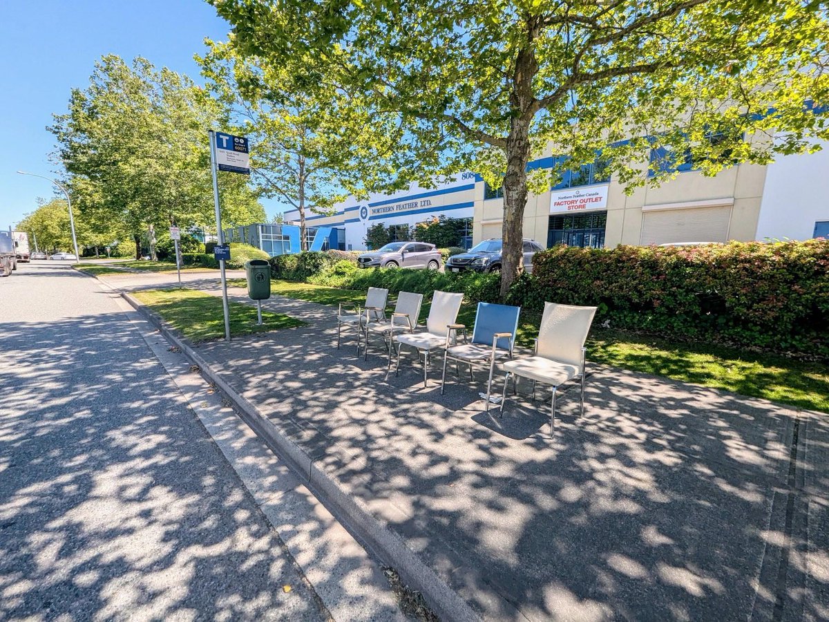 dylankrugerbc's tweet photo. Thanks to Councillor @JenniferJohal’s motion, new bus stop shelters are being installed this week in Delta’s industrial areas. This investment supports workers and helps businesses continue to grow in our city. #BacktoBasics https://t.co/ze4lLLitnM