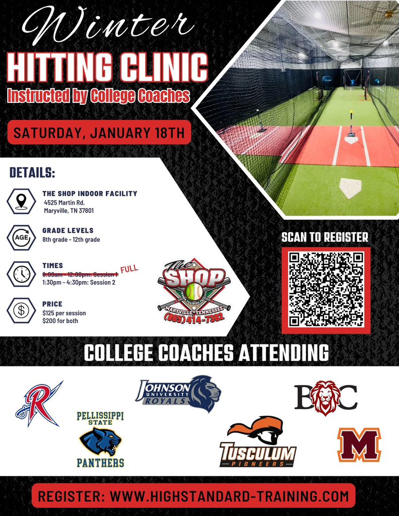 Session I: SOLD OUT
Session II: Only 7 spots left!

Reserve yours today at: 
highstandard-training.com