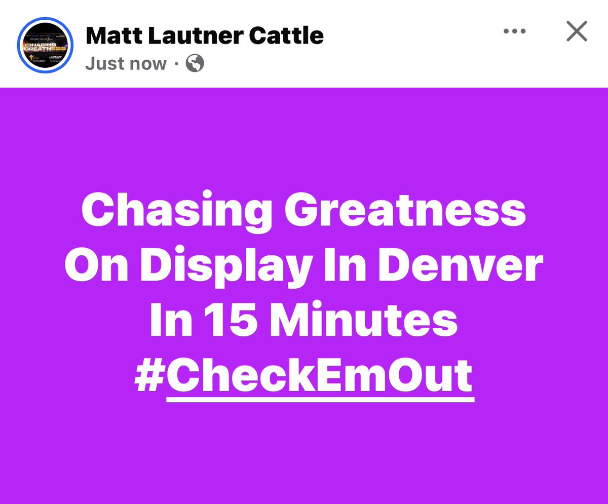 mattlautner's tweet image. Chasing Greatness On Display In Denver In 15 Minutes #CheckEmOut