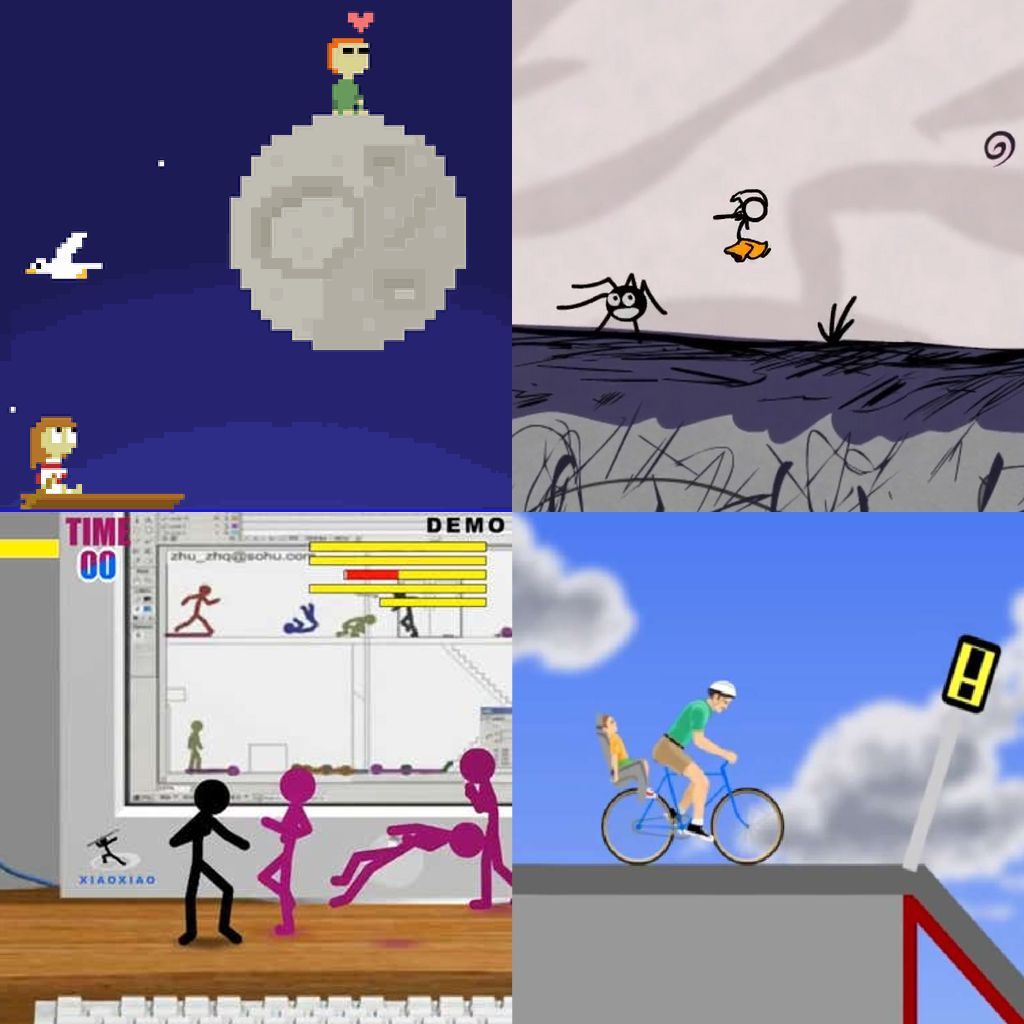 Let's do a real #ThrowbackThursday and see if you can name these Flash games? 👀

(They are not ours but they are quite memorable! 🤓 )

#videogames #Flash #retrogaming