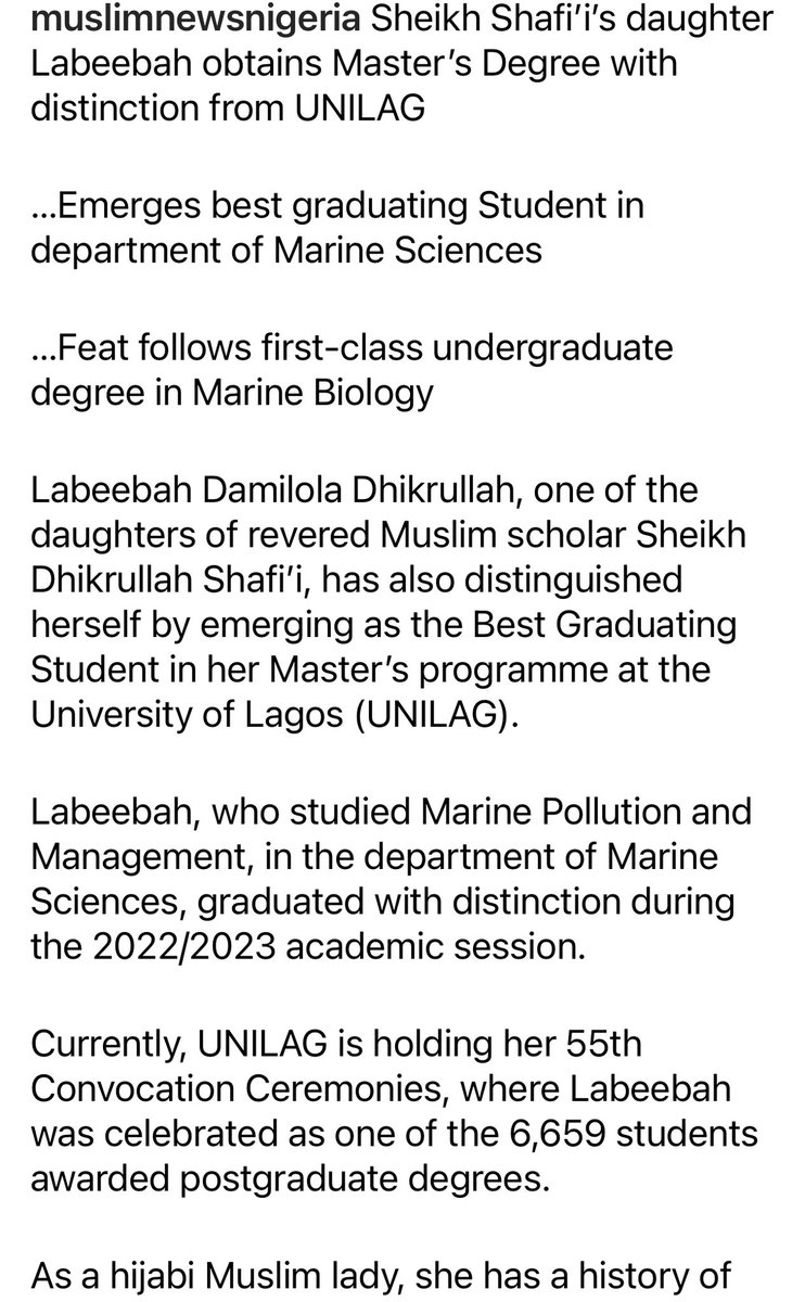 Realoilsheikh's tweet photo. Hijabi made 1st class in bachelor and MSc. Judge them by their brain not your myopic look of how they dress. https://t.co/636pAuSVAI