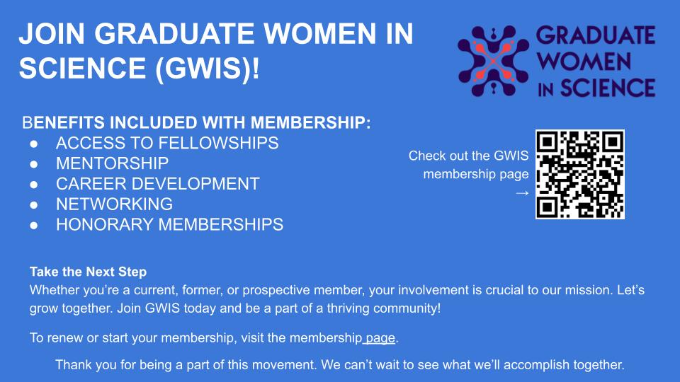 Graduate Women in Science (@gwisci) on Twitter photo 
