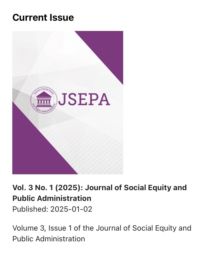 Volume 3, Issue 1 of JSEPA is now live! Head over to our site and give it a read, as always this issue is completely open access! jsepajournal.org/index.php/js