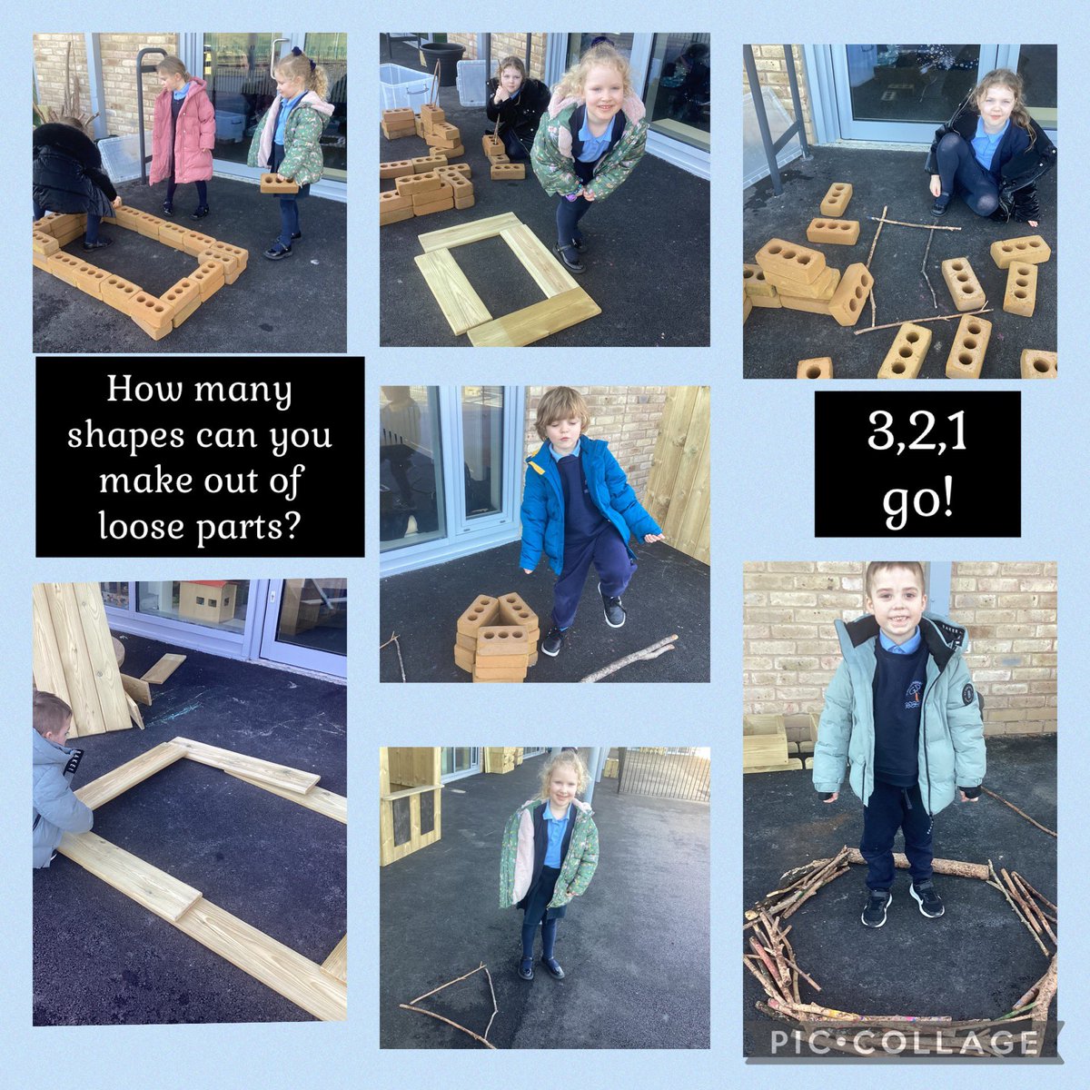 GPSMissProbert1's tweet photo. Shape exploration in Year 1. Concrete and pictorial paving the way to a better understanding. @GlyncoedP @JoanneWeightman #GPSREACH https://t.co/jwK9Erst8f