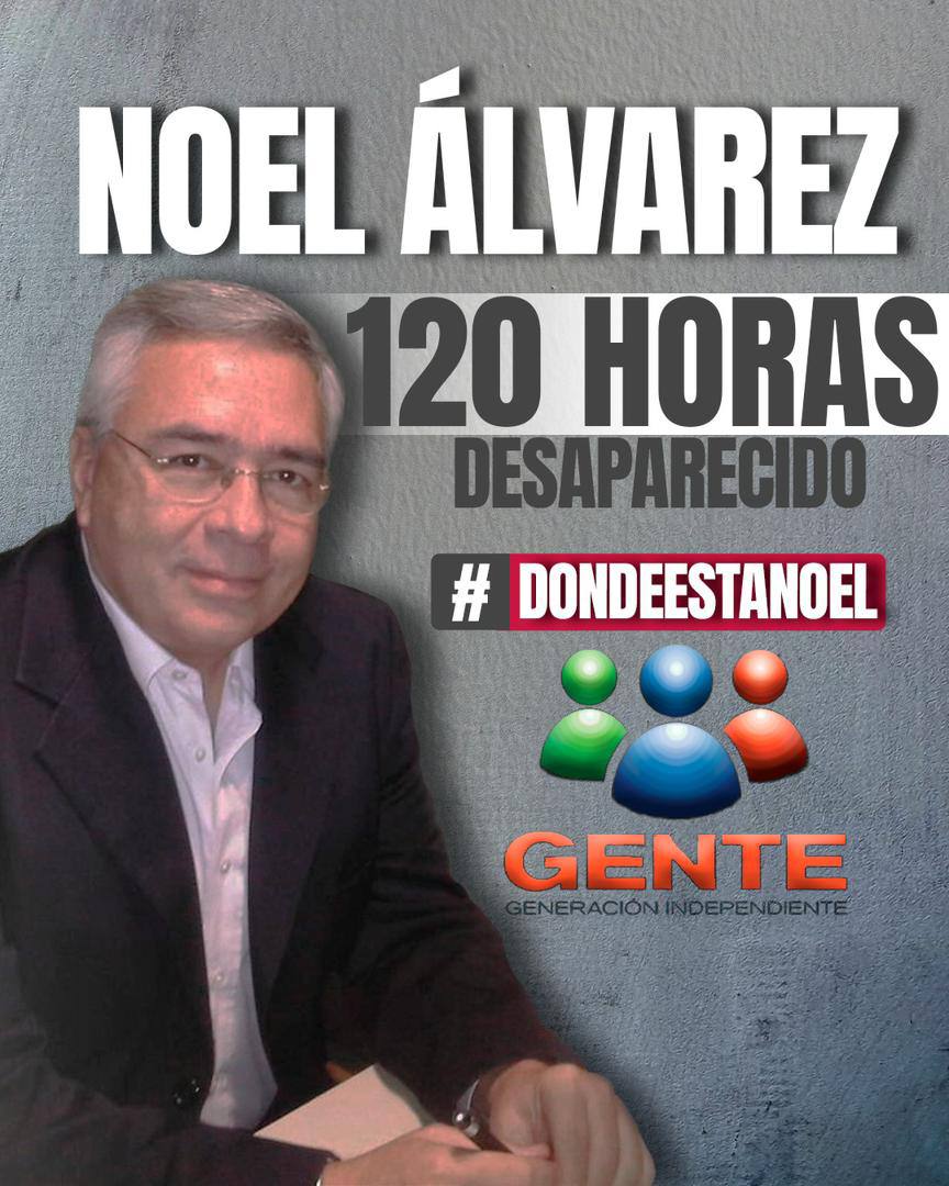 Siguen buscando a Noél Álvarez después de su detención. Noel es expresidente de Fedecámaras y líder empresarial. También fue víctima del patrón de detención arbitraria y desaparición forzada.