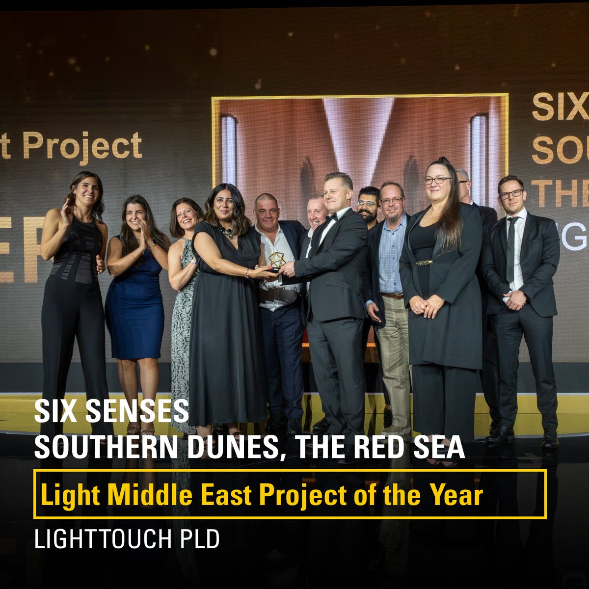 lightbuildingme's tweet image. Congratulations to Light Touch Pld, for winning the  Light Middle East Project of the Year award, at the Light Middle East Awards 2025 for their project: Six Senses Southern Dunes, The Red Sea.

#lightbuildingME #IntelligentBuildings #SmartLighting #SmartCities #lighting