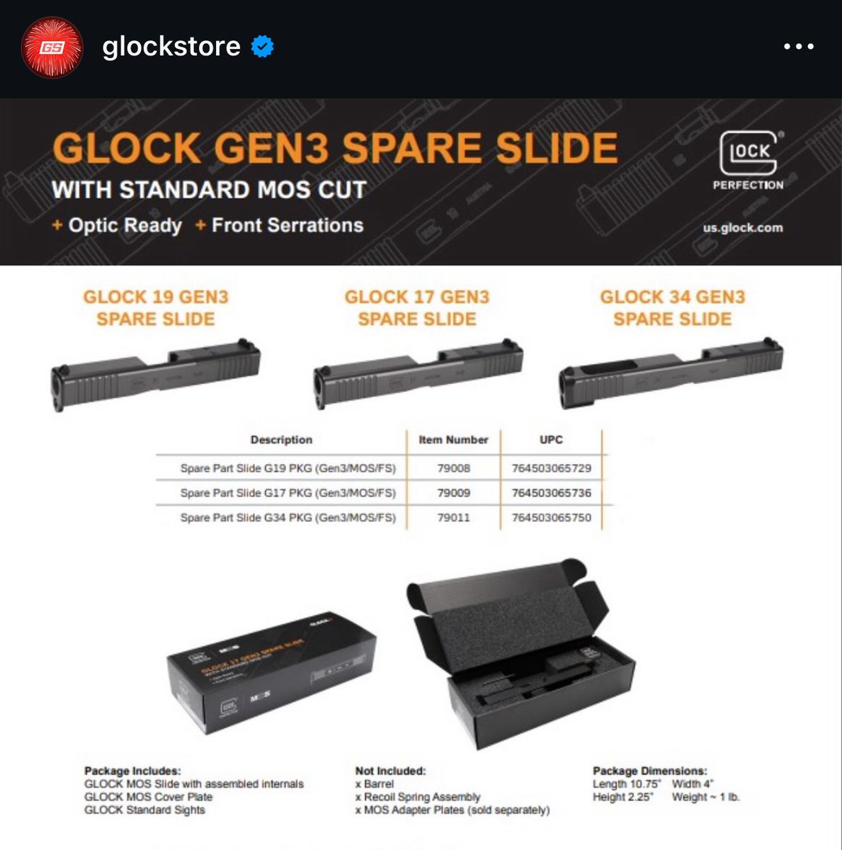 GEN3 MOS slides with front serrations!
Glock = 1, CA Handgun Roster = 0