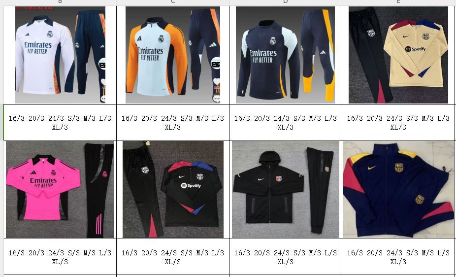 ✅ Tenemos estos chandal en stock talla de adulto y niño por 50€. Envío 48-72 horas para España.

📩 Más info al privado.