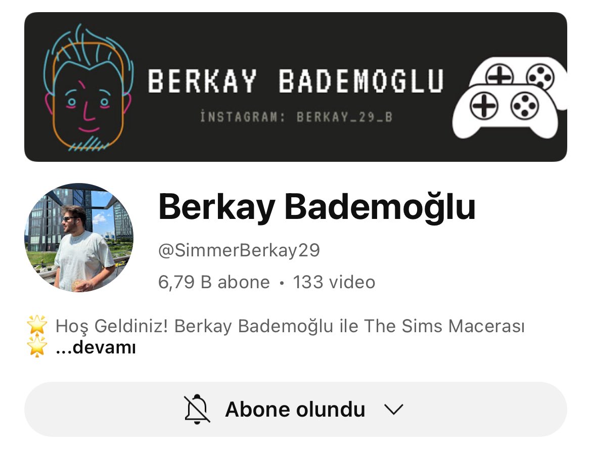 SimmerSwan's tweet photo. @SimmerBerkay YT kanalını yeni fark ettim, kaç aydır doğru düzgün girmiyordum buraya 😅🫶 https://t.co/NpKcJbHHYc
