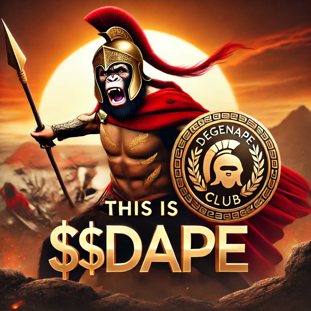 degenape_sol's tweet photo. 🔥 THIS IS $DAPE! 🐒💥
Unstoppable, fearless, and ready to conquer the jungle of crypto. 🌴🚀
The DegenApe Club is assembling the strongest community—join us or be left behind. 🛡️✨
#DegenApeClub #DAPE #CryptoSparta #MemeCoinRevolution https://t.co/BYjXfl0Bky
