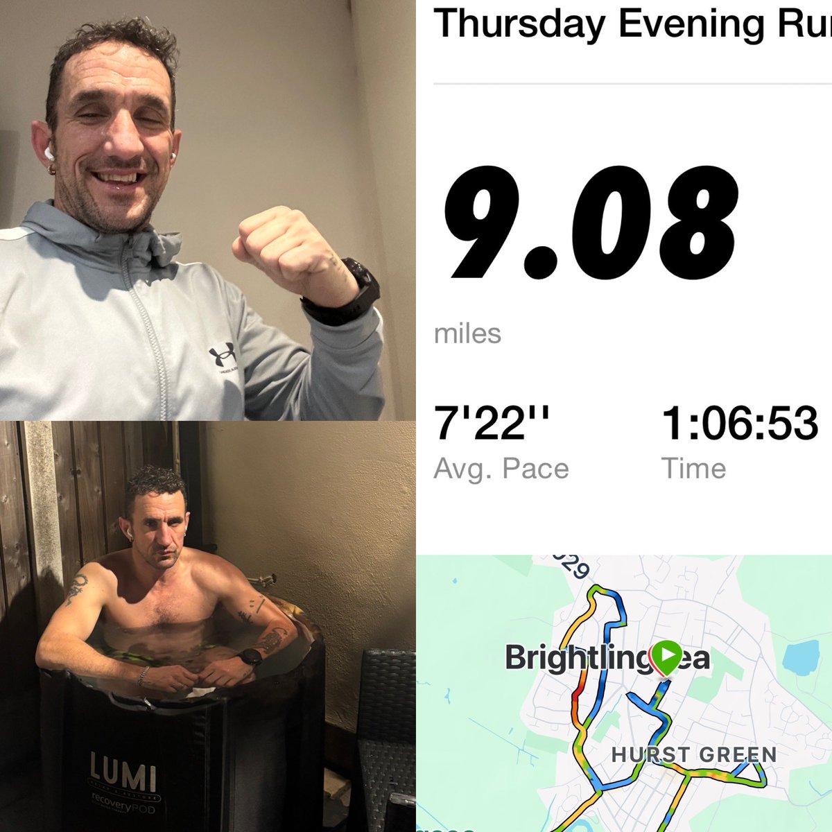 ChattersTony's tweet photo. Steady 9 miles and a ice bath to recover 💪 https://t.co/U1B3gimXRS