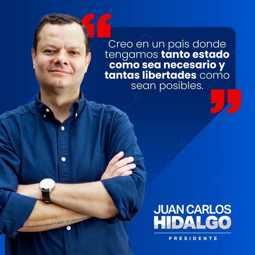jchidalgo's tweet photo. Creo en un país moderno, con una economía que genere empleos de calidad. Una Costa Rica solidaria, presente para 
ayudar a quienes menos tienen y a quienes más lo necesitan.
#LaFuerzaDeLaUnidad #JuanCarlosHidalgo https://t.co/9cA8a79H2K