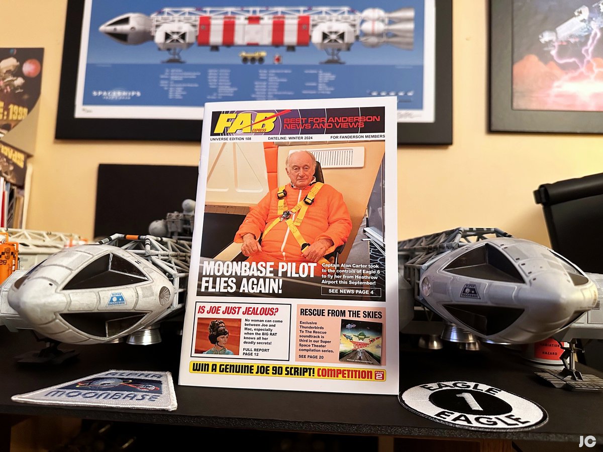 EagleAlpha1999's tweet photo. Delayed by a four weeks postal strike, issue #108 finally landed and my Eagles can fly (or crash) again! π Thank you @_Fanderson !! π #Fanderson #GerryAnderson #SylviaAnderson #FABexpress #space1999 #NickTate #AlanCarter #Eagle #EaglePilot #Eagletransporter https://t.co/Jp9nR1GBLb