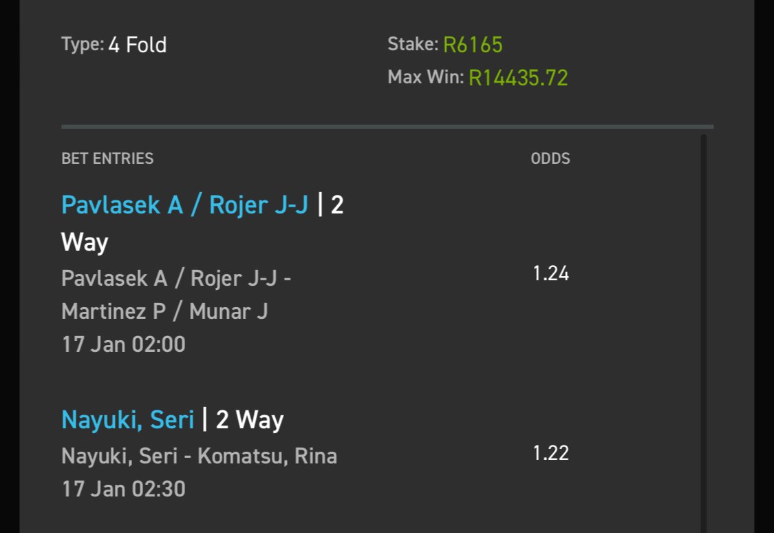 PovertykillerB's tweet photo. Quickly like and retweet and place with any amount for January money with this 2 odds 

Link to all teams⬇️
https://t.co/oc3Ju1R3ir

Code⬇️
03-010734

Change your finances with @Easybet_SA . Get R50 + Spins as welcome bonus when you sign up using Promo Code PK50 to sign⬇️

https://t.co/Lum4IFDd7K

18+ T&Cs Apply