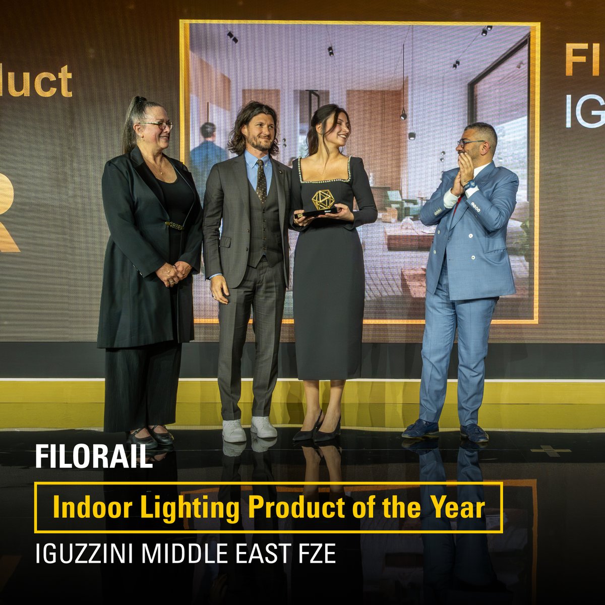 lightbuildingme's tweet image. Congratulations to iguzzini, for winning the Indoor Lighting Product of the Year award, at the Light Middle East Awards 2025 for their product: Filorail.

#lightbuildingME #IntelligentBuildings #SmartLighting #SmartCities #lighting #architecture #design #innovation