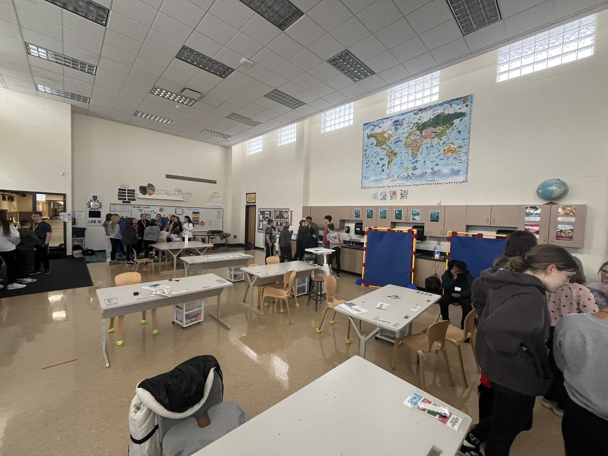 HCMS BEST BUDDIES January meeting-making bookmarks together &amp; playing telephone-loads of fun