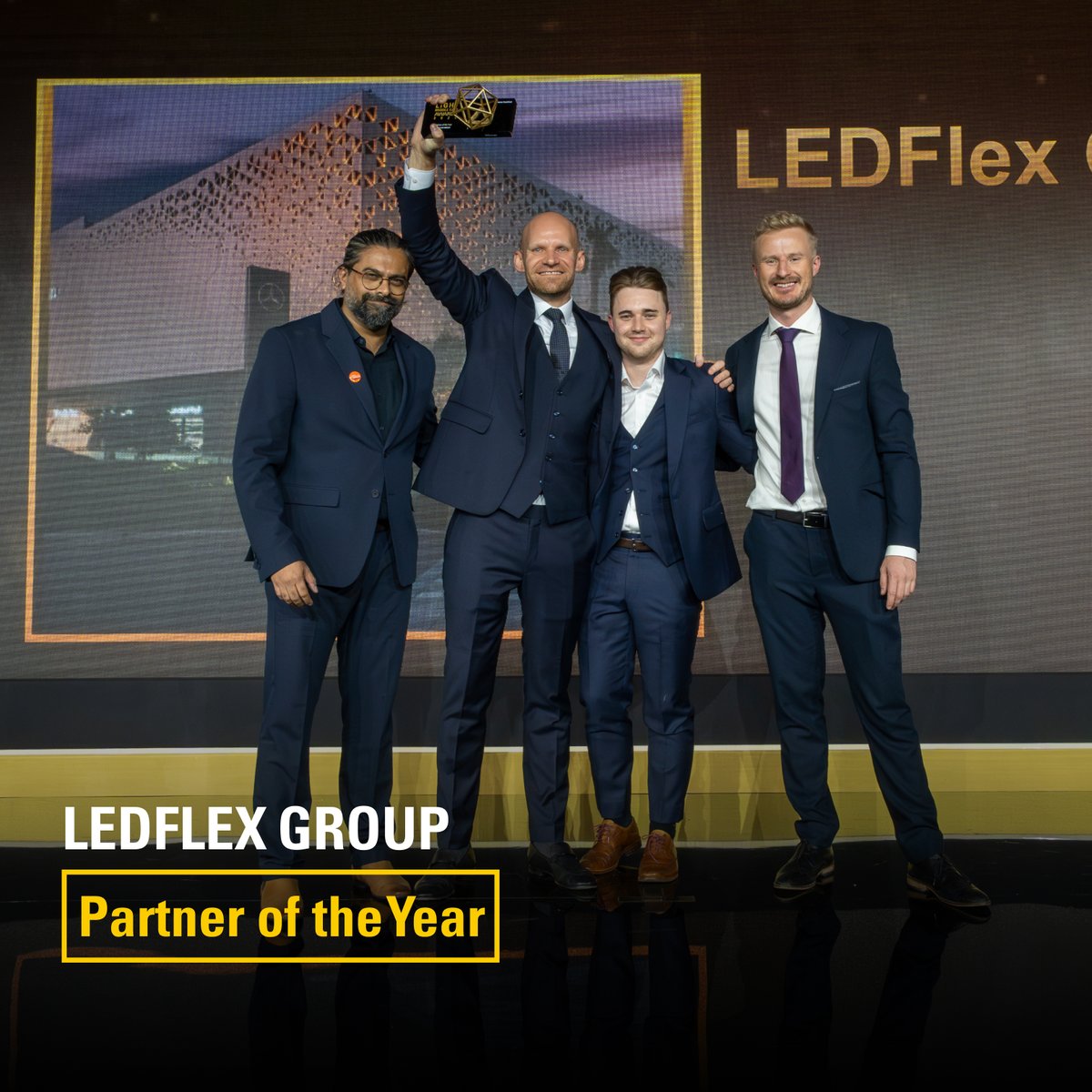 lightbuildingme's tweet image. Congratulations to Ledflex group, for winning the Partner of the Year award, at the Light Middle East Awards 2025.

#lightbuildingME #IntelligentBuildings #SmartLighting #SmartCities #lighting #architecture #design #innovation