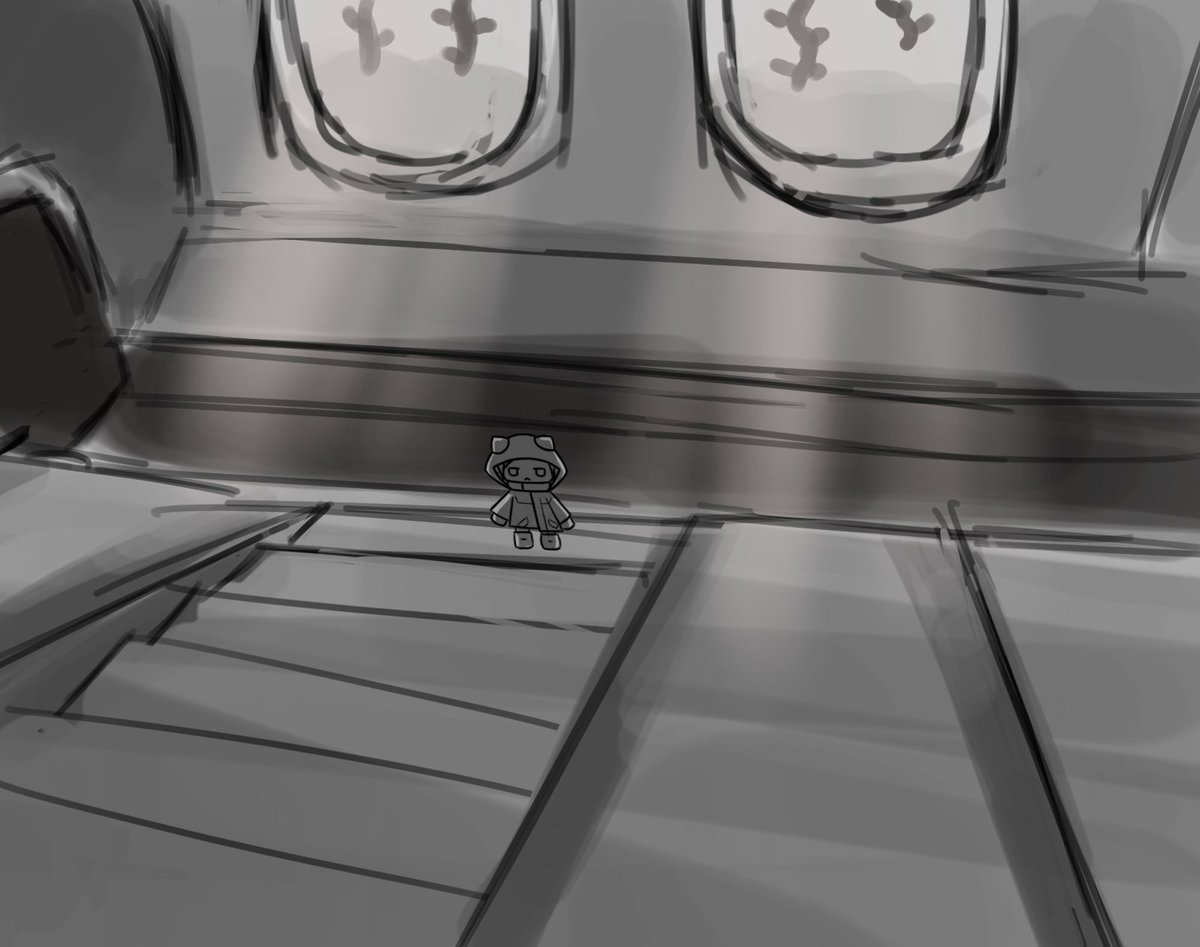 ZechHan's tweet photo. The idea of ​​the first stage is that it is a place under water, and I can see the outside, where there would be little fish and other things.

#ilustration #art #drawing #drawings #digitalart #artworks #level #scenery #gamedevelopment #sketchart https://t.co/7sOZ9CQ3uP