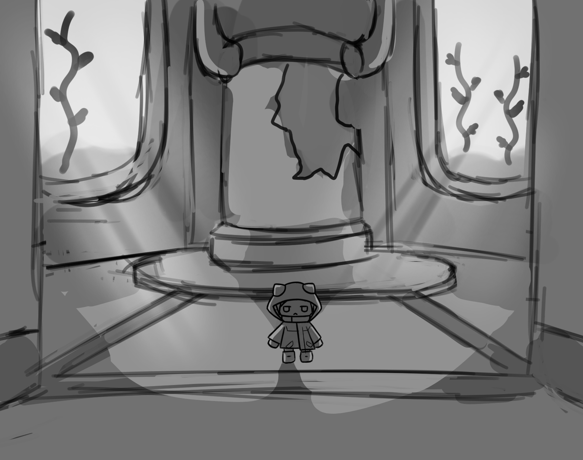 ZechHan's tweet photo. The idea of ​​the first stage is that it is a place under water, and I can see the outside, where there would be little fish and other things.

#ilustration #art #drawing #drawings #digitalart #artworks #level #scenery #gamedevelopment #sketchart https://t.co/7sOZ9CQ3uP