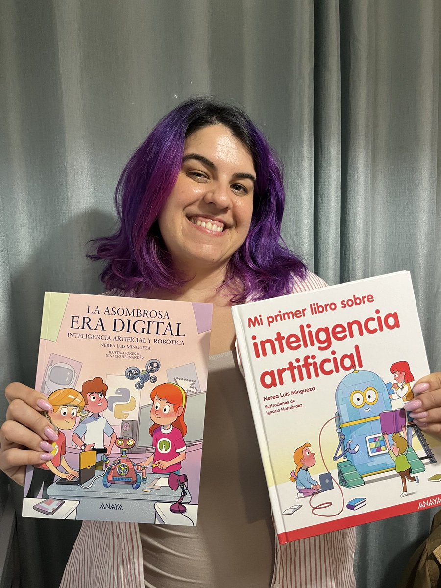 El año ha empezado con estos dos libros ya por fin en mis manos 🙌🥰 

Ahora a disfrutarlos y que lleguen a muchas manos de mentes inquietas… 

Mi primer libro sobre inteligencia artificial (+5 años)

La asombrosa era digital (+8 años)