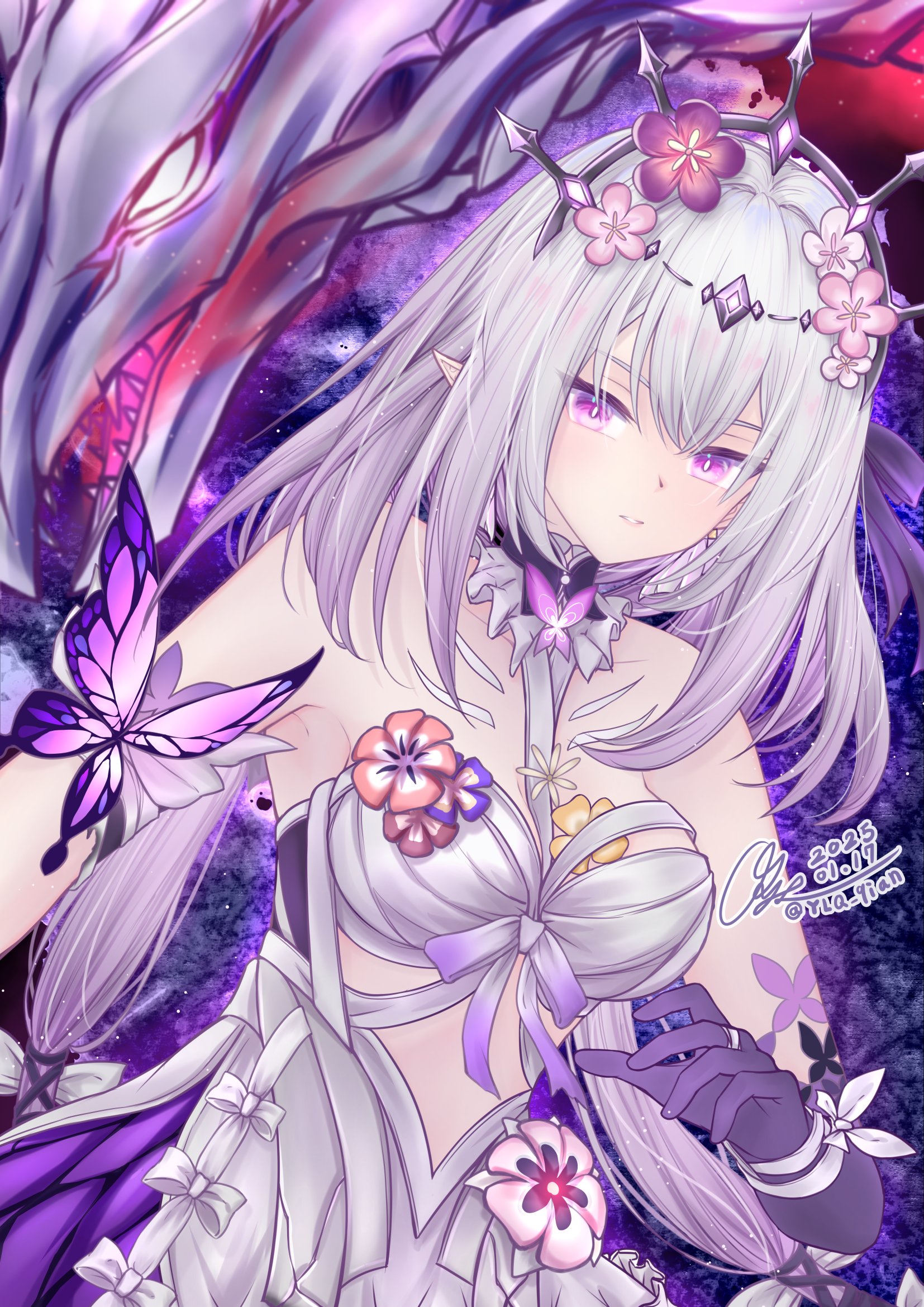 崩壊スターレイル キャストリス 手描き 色紙 イラスト 崩壊
