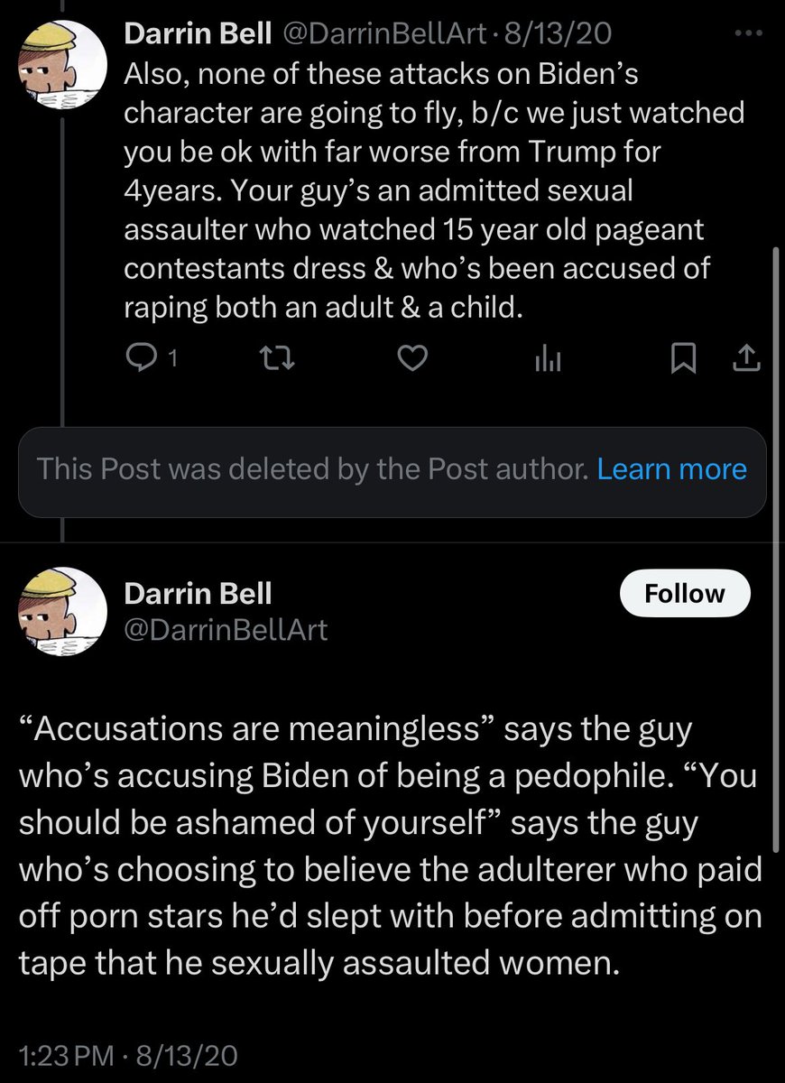 LizCrokin's tweet image. The former Washington Post cartoonist, Darrin Bell, who was arrested for allegedly possessing and making child porn claimed Pizzagate is a conspiracy theory only “nut jobs” believe &amp;amp; accused President Trump of being a pedophile who enabled sex trafficking.👇🏻

On another…