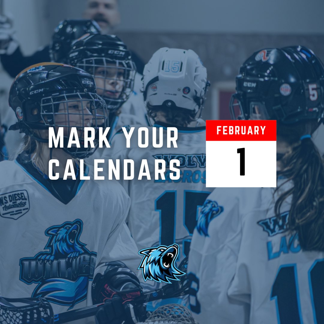 Wolves Lacrosse registration for the 2025 season will open on February 1st. Get excited 🤩🥍