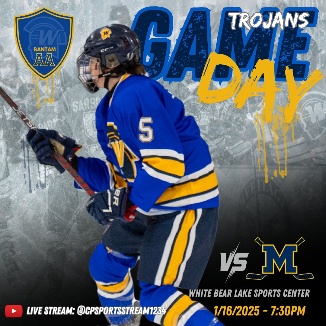 It's Game 1 of the Moose Goheen. TONIGHT at 7:30 over in WBL. Let's go Trojans!
