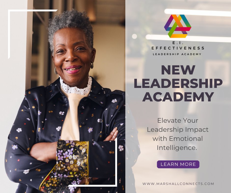 Ready to become a more effective leader in 2025? Discover the power of Emotional Intelligence with Marshall Connects' EI Effectiveness Leadership Academy! Elevate your leadership skills and foster a more connected, motivated team. Learn more: ow.ly/Ly2c30sH6Pp