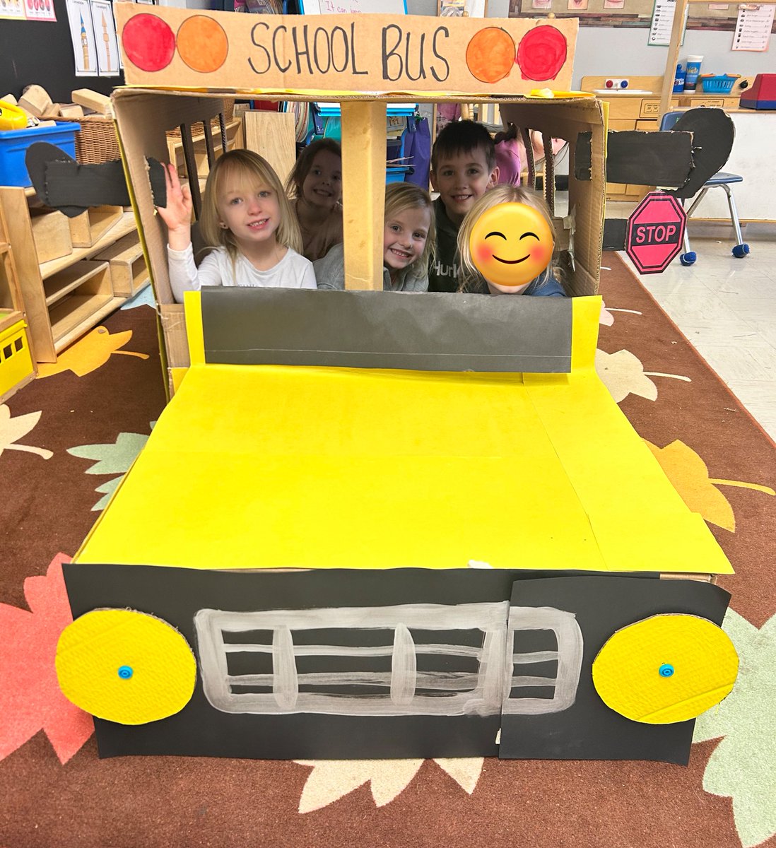 It’s not a box, it’s a school bus! Our amazing K students are channeling their inner engineers! They planned, designed and built a school bus out of a giant cardboard box. Creativity and teamwork in action <a href="/ICSColliers/">ImmaculateConception</a>