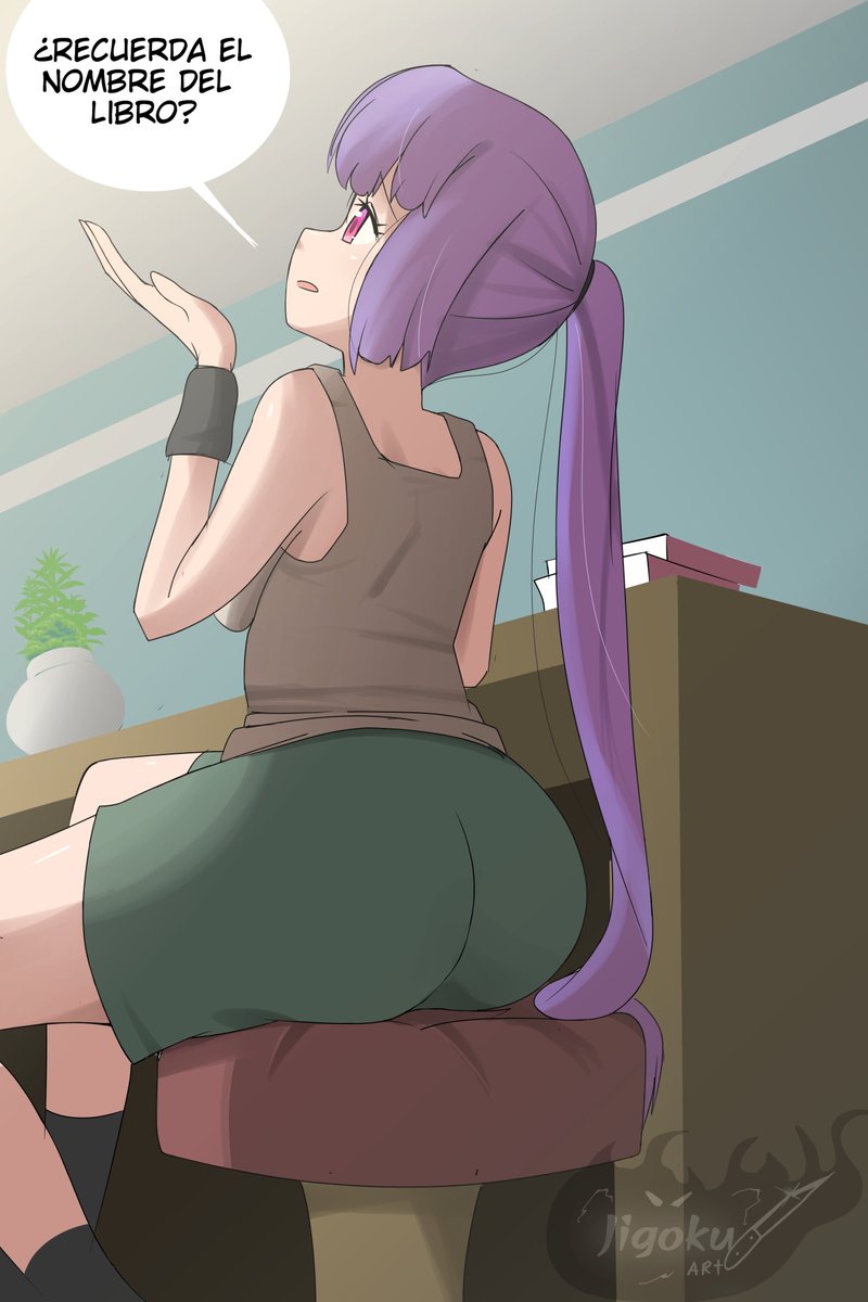 Hoy toca a Hizaki trabajando en su biblioteca