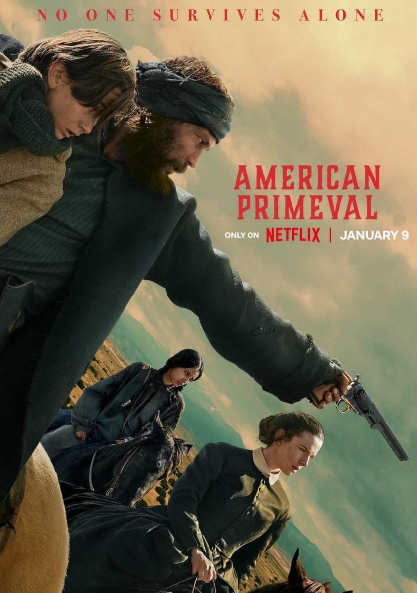 Si os gustan los Wéstern de calidad hoy os voy a recomendar la recién estrenada #AmericanPrimeval 

Es de esas series que enganchan desde el primer episodio por su trama directa, mucha acción y crudeza. Además hay que sumarle un apartado técnico impecable. Toda una sorpresa!
