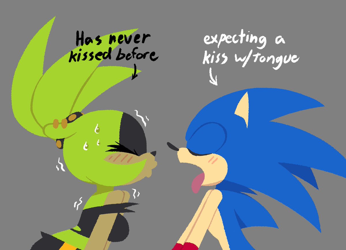 CaptainMolasses's tweet photo. was reminded of this meme and decided to apply it to Sonic and Surge https://t.co/erIBAJuiGx