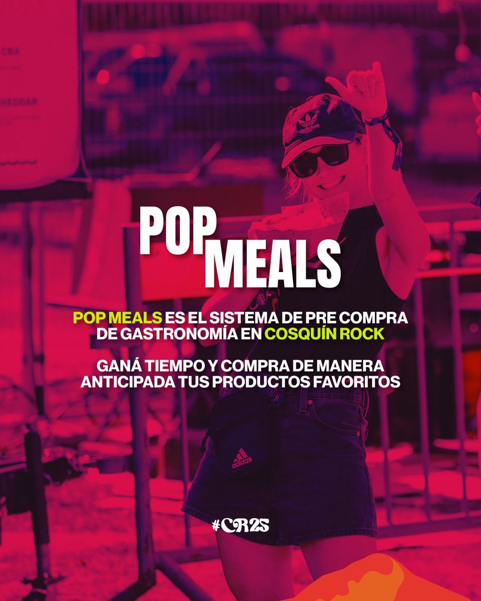 Cosquin_Rock's tweet photo. ¡MANIJAS, COMIENZA LA CUENTA REGRESIVA DE!
Regresa #POPMEALS , el sistema donde podes comprar anticipadamente lo que vas a consumir de comida y bebida en #CR25 , asi ahorres tiempo en tus compras 🕙 https://t.co/K1HI6uqKVE
