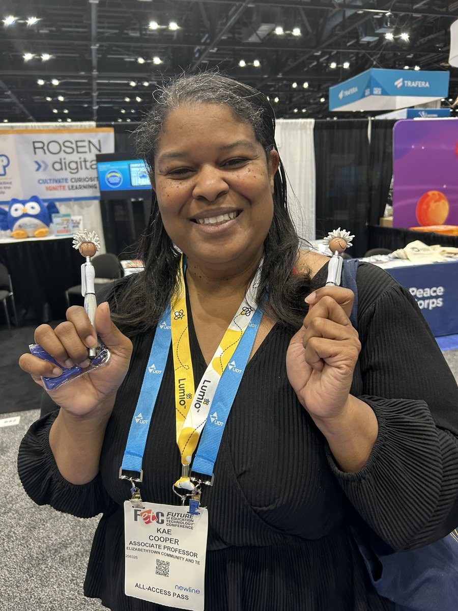 There is sooooo much  happening at the expo center <a href="/fetc/">FETC</a>. Check out Booth 743 and hear <a href="/Dr_ALaing/">Dr. Alexandra Laing</a> <a href="/DrVerhofstad/">Selene Verh⌬fstad</a> <a href="/Penchevable/">Nancy Penchev</a> #Einsteinfellows24 talk about their experiences of 11 month paid educator #STEM fellowship on Capitol Hill and <a href="/DoDstem/">DoDSTEM</a>.
#FETC #FETC2025