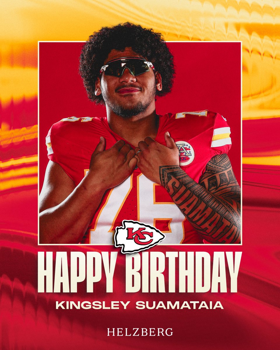 Spending your birthday with Chiefs Kingdom in the playoffs? Say less. 

HBD, <a href="/KingSuamataia/">Kingsley Suamataia</a> 🥳