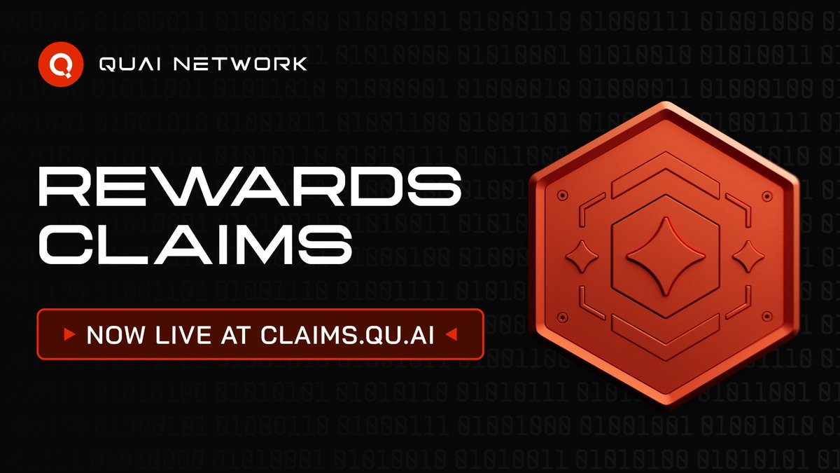 🎉 THE MOMENT IS HERE - REWARDS CLAIM IS LIVE! 🎉

What an incredible journey this has been! We're beyond excited to announce that the Quai Claims Page is now open, starting with our most dedicated community members who've been here since day one ♥️

Read the full details: