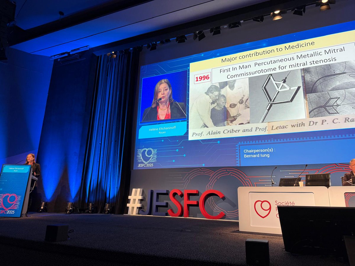 Martine Gilard (@martinegilard) on Twitter photo Aujourd'hui aux #JESFC 2025:
⭕️Le ministre de la santé, Yannick Neuder, cardiologue, milite pour la prévention cardiovasculaire
⭕️Participation à une session sur le SCA chez la femme jeune
⭕️Magnifique hommage au Pr Alain Cribier rendu par <a href="/heleltchaninoff/">Eltchaninoff</a> au nom de <a href="/SFCardio/">SFC - Société Française de Cardiologie</a> Aujourd'hui aux #JESFC 2025:
⭕️Le ministre de la santé, Yannick Neuder, cardiologue, milite pour la prévention cardiovasculaire
⭕️Participation à une session sur le SCA chez la femme jeune
⭕️Magnifique hommage au Pr Alain Cribier rendu par <a href="/heleltchaninoff/">Eltchaninoff</a> au nom de <a href="/SFCardio/">SFC - Société Française de Cardiologie</a>
