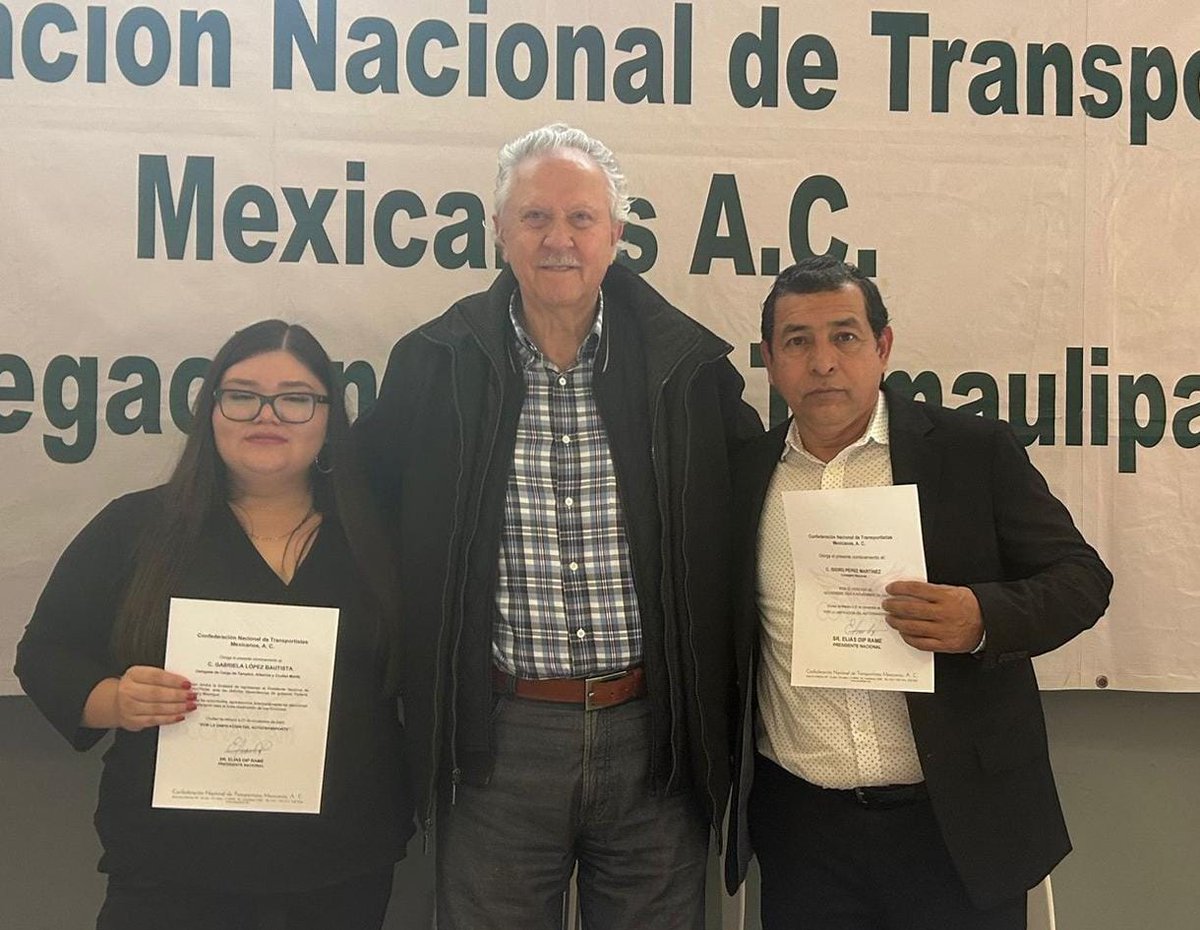 Importante asamblea llevada a cabo en Altamira, Tamaulipas, con cerca de 400 transportistas, quedando como delegada Gabriela López en carga y Gabriel Cruz de pasaje, ambos de Altamira, Tampico y Mante. Elías Dip les tomó protesta. 
El delegado saliente, Jesús López fue