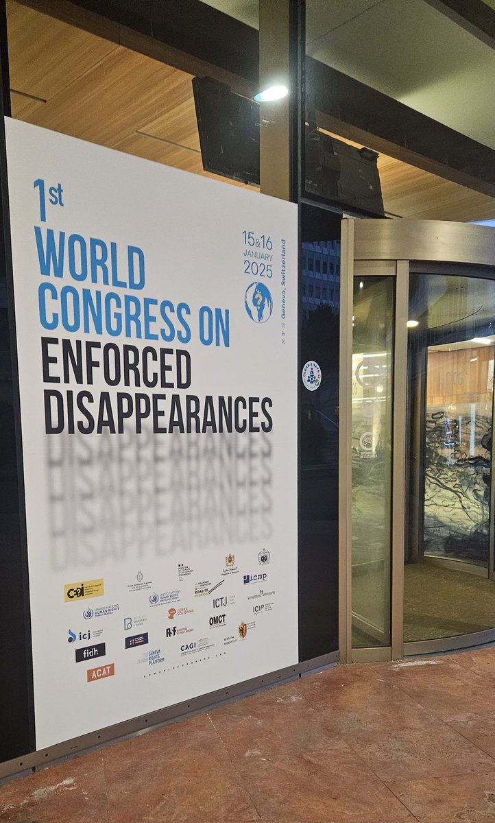 Un honneur pour nous d'avoir été invités à intervenir pour le premier congrès mondial contre les disparitions forcées. 
#EnforcedDisappearances #onu #Genève #worldcongres #Guatemala